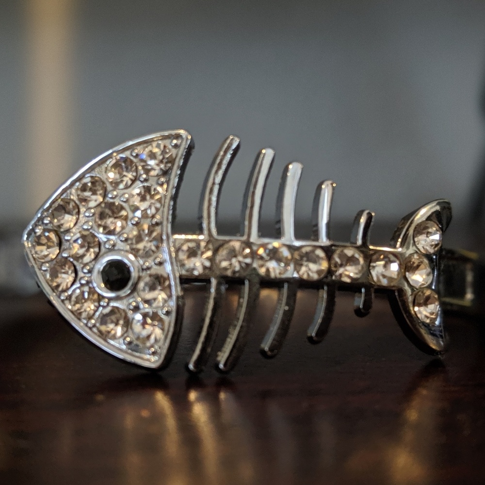 Gorgeous Fish Bone Halloween Jewelry Bracelet nice